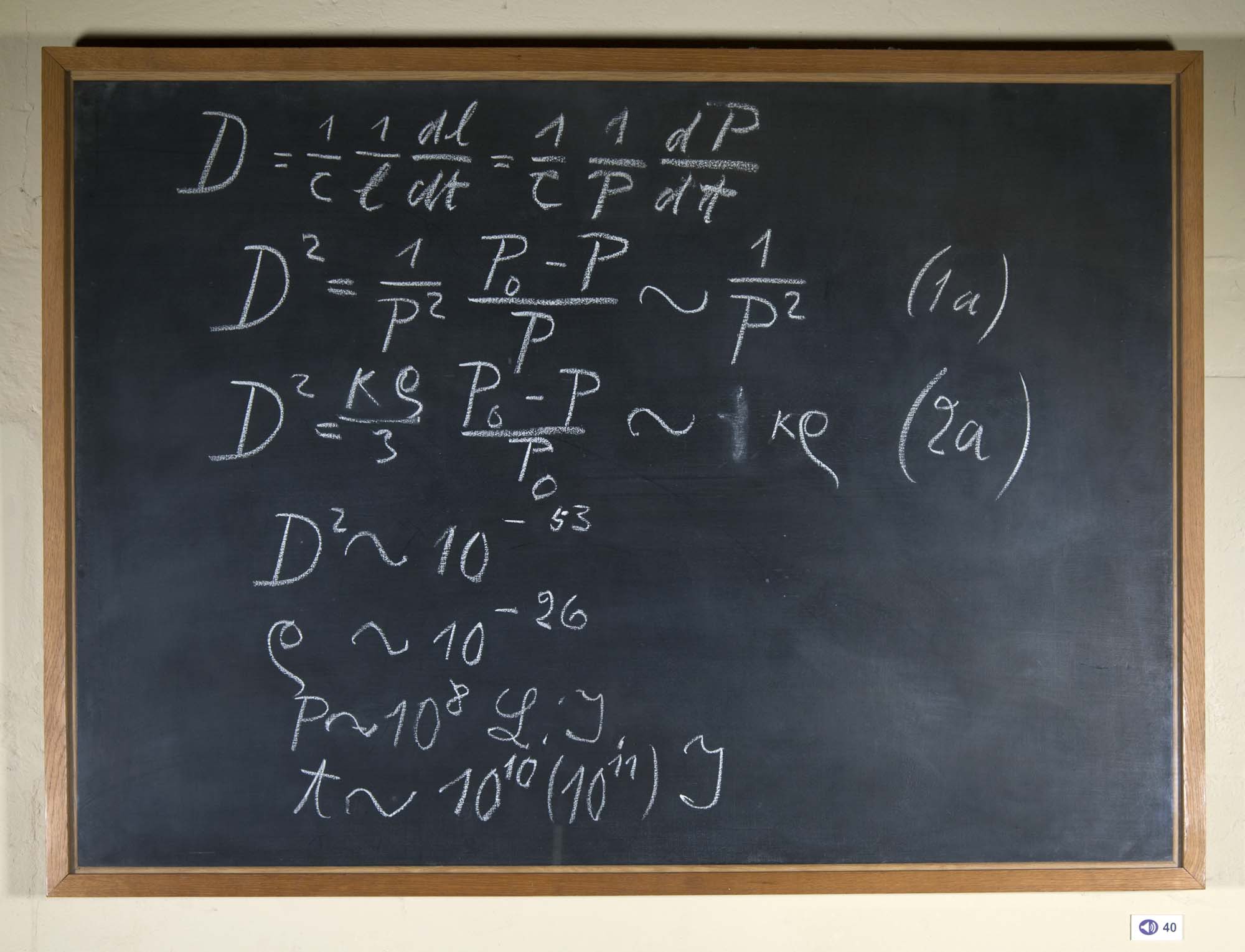 Blackboard used by Albert Einstein | History of Science Museum
