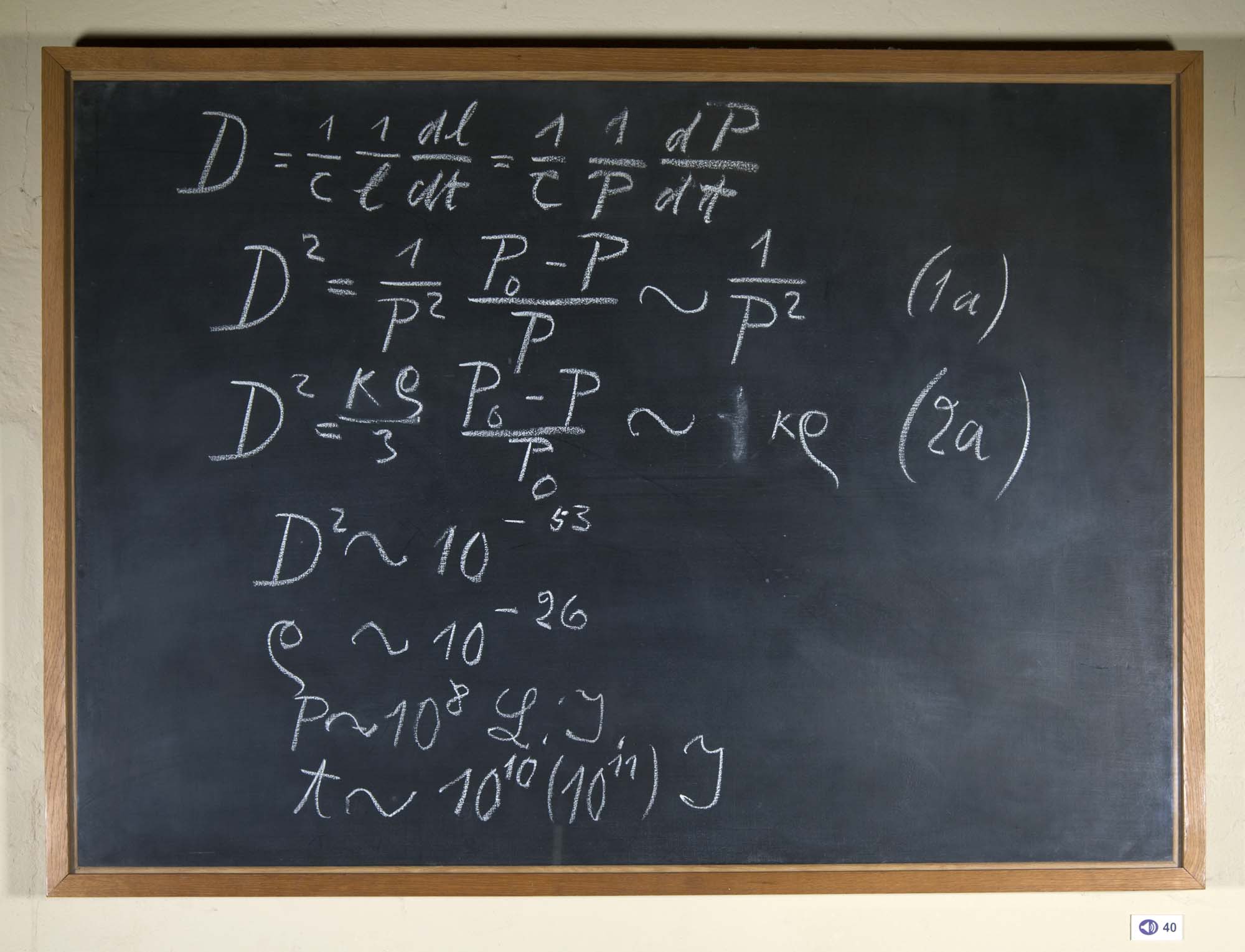 Blackboard used by Albert Einstein | History of Science Museum