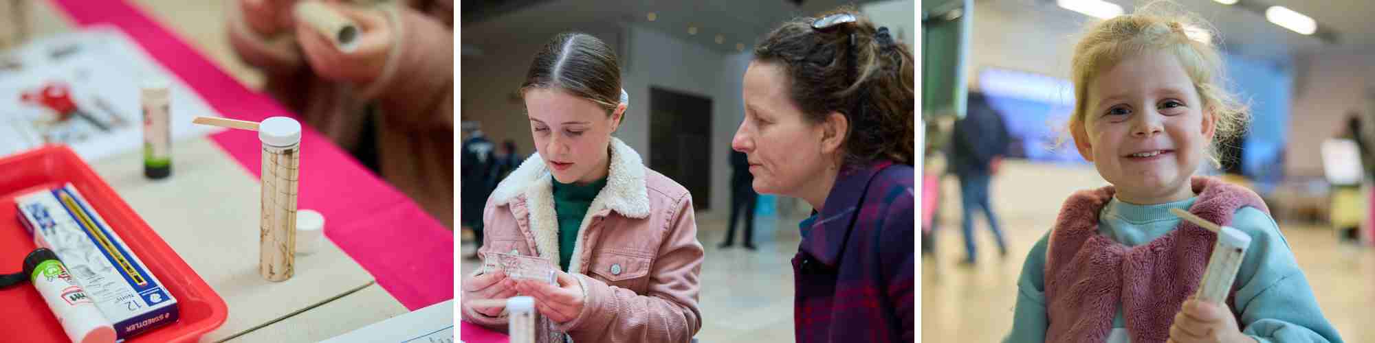 About Time Family event - families making sundials