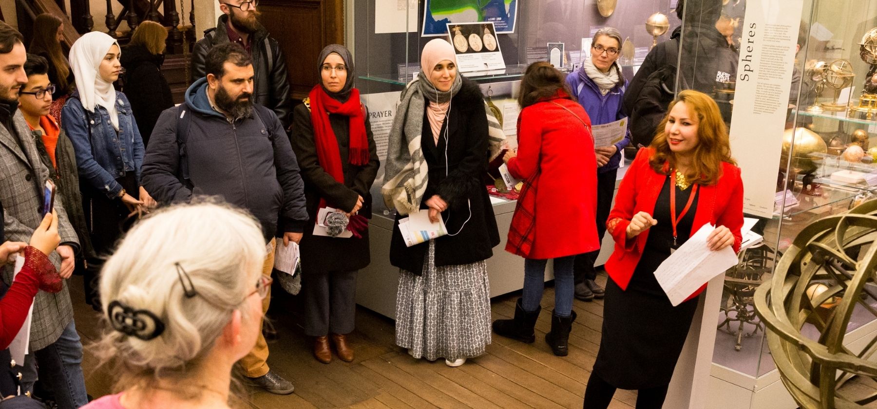 Multaka-Oxford tour in Top Gallery at the History of Science Museum