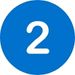 Number 2 in blue circle Number 2 in blue circle