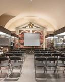 The Basement Gallery set up for lectures. 