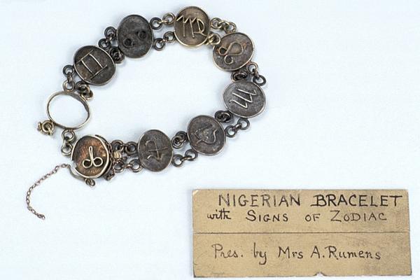 nigerian bracelet with signs of the zodiac