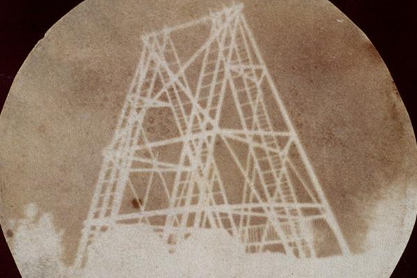 Early Photographs: a photogenic drawing showing a view of the telescope at Slough, by Sir John Herschel