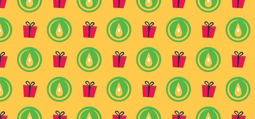 Kwanzaa colours: presents and candles