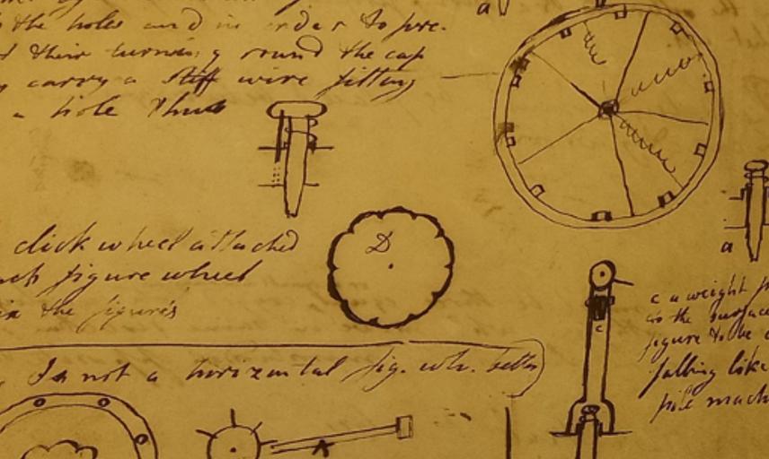 Charles Babbage 1822 MS Buxton 9 2 1r 2r (Early designs)