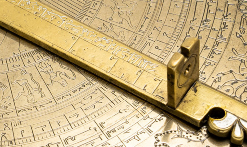 37148 Astrolabe with lunar mansions (Back detail) 1800 x 840 px