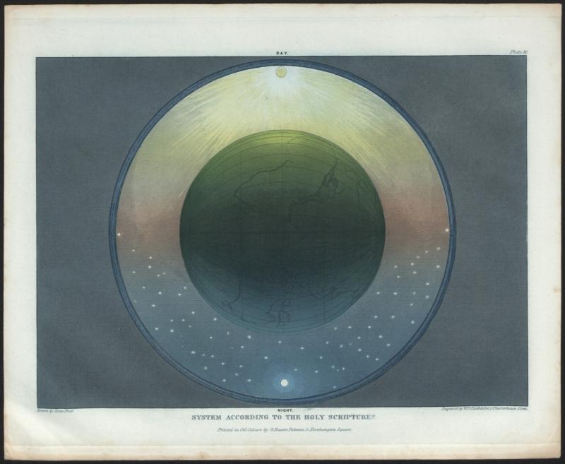 Baxter process colour print of ‘System according to the Holy Scriptures’, drawn by Isaac Frost, engraved by W.P Clubb, London, 1846. Inventory number 24529