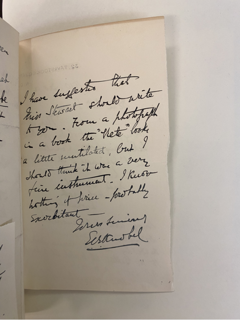HSM Evans MS 78. Letter from Edward Knobel to Lewis Evans, written on 12 December 1910