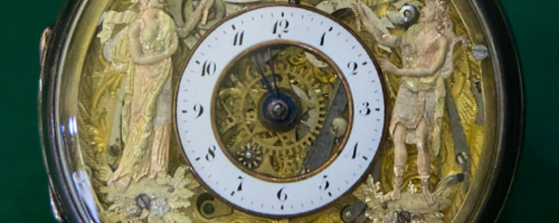Lewis Evans pocket watch, on loan from Evans family