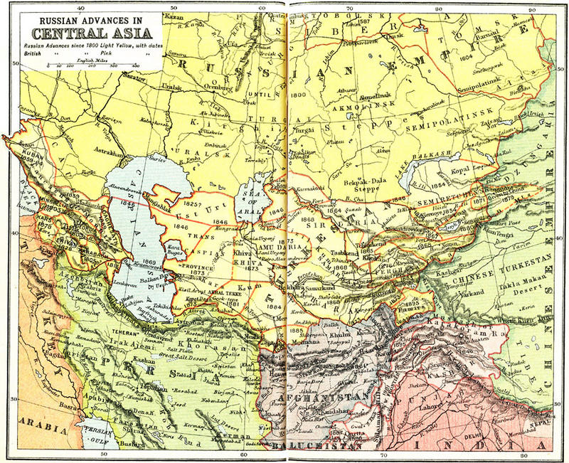 Russian and British Expansion in Central Asia, 1800–1912 Map courtesy FCIT