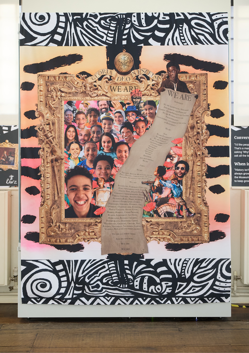 We Are artwork installation by artist Rawz in the Top Gallery