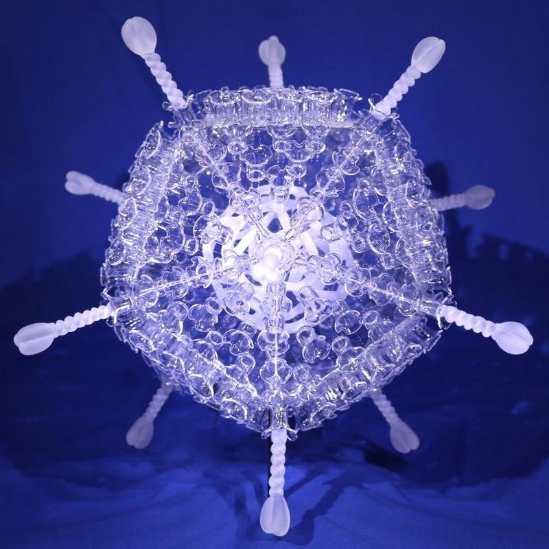 Luke Jerram's COVID-19 Vaccine glass sculpture 