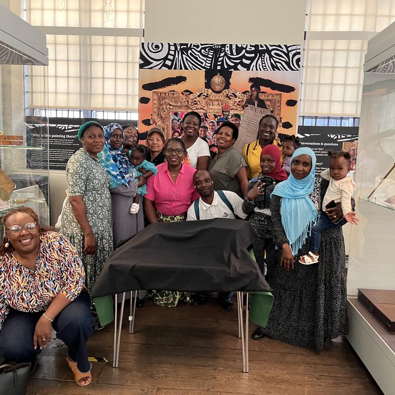 AfiUK Boma group in the Top Gallery alongside the We Are art installation