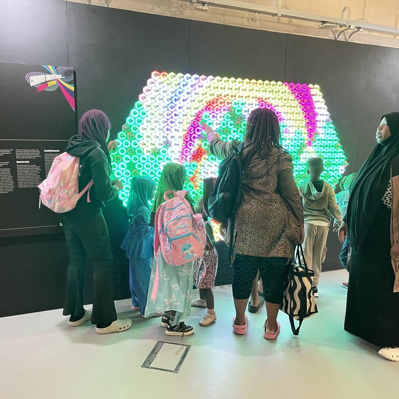 Exploring quantum theory through an interactive artwork at Jodrell Bank