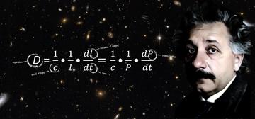 Einstein and an annotated equation from his Blackboard