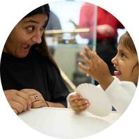 Time for the Todleian - adult and young child enjoying a museum activity