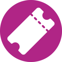 Ticket icon (purple)
