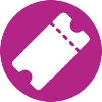 Ticket icon (purple) Ticket icon (purple)